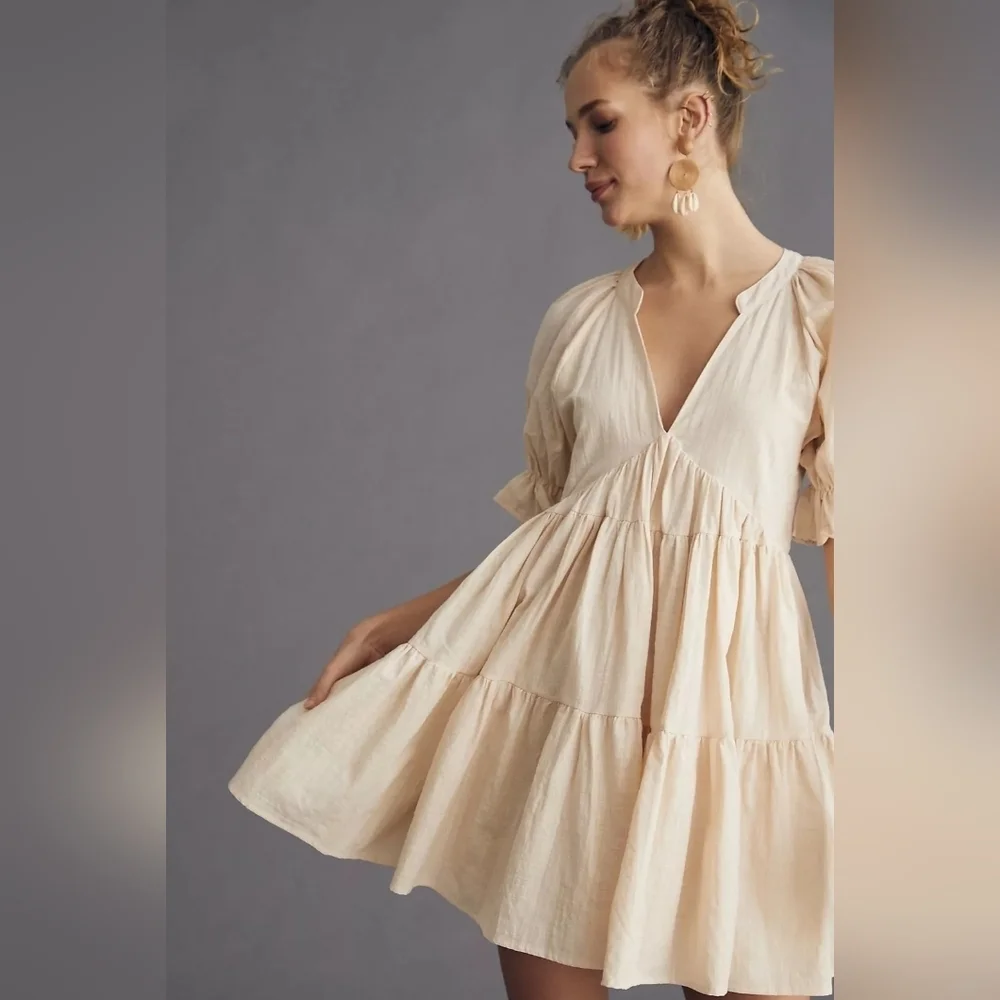 crochet white long sleeve dress Li Mini Size:L - 38 Its ideal for festivals Silk Shirt Dress How to Sew a